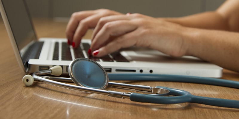 Medical students studying and practicing in clinical settings